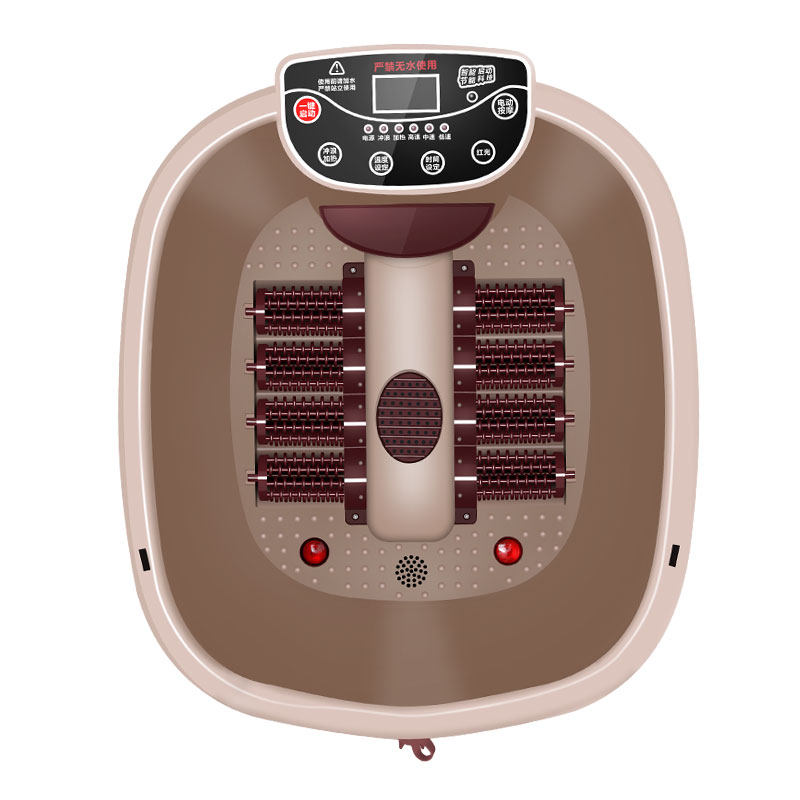 美尔润足浴盆全自动按摩熏蒸深桶泡脚桶电动洗脚盆加热足疗机浴器