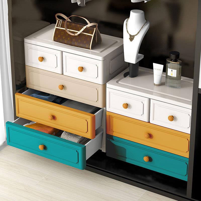 60面宽欧式收纳柜多层儿童衣物玩具整理收纳箱储物柜子