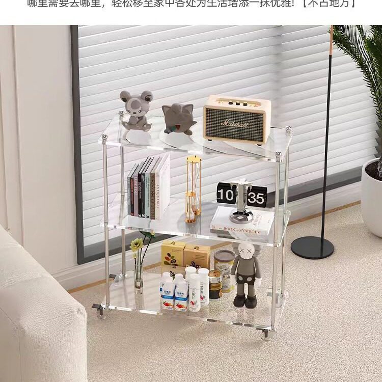 亚克力透明可移动多层置物架