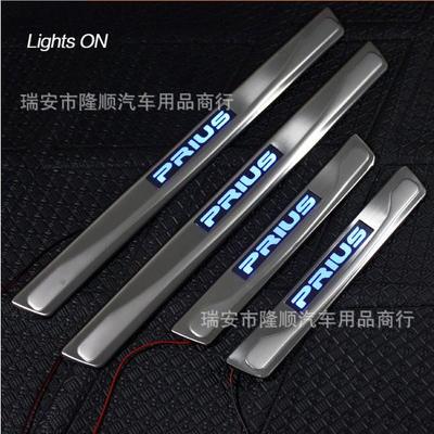 07款普锐斯Prius20系LED迎宾踏板带灯门槛条脚踏板门坎条
