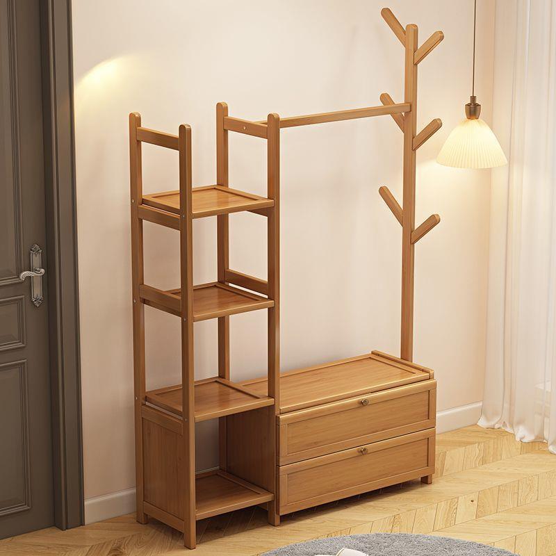 挂衣架卧室落地家用衣帽架不占空间衣服架子出租房用简易收纳衣柜