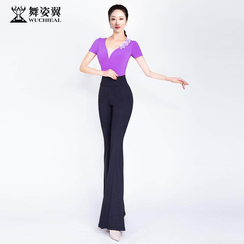 舞姿翼修身形体衣礼仪服2025新款训练走秀肚皮舞练功服舞蹈XT1279