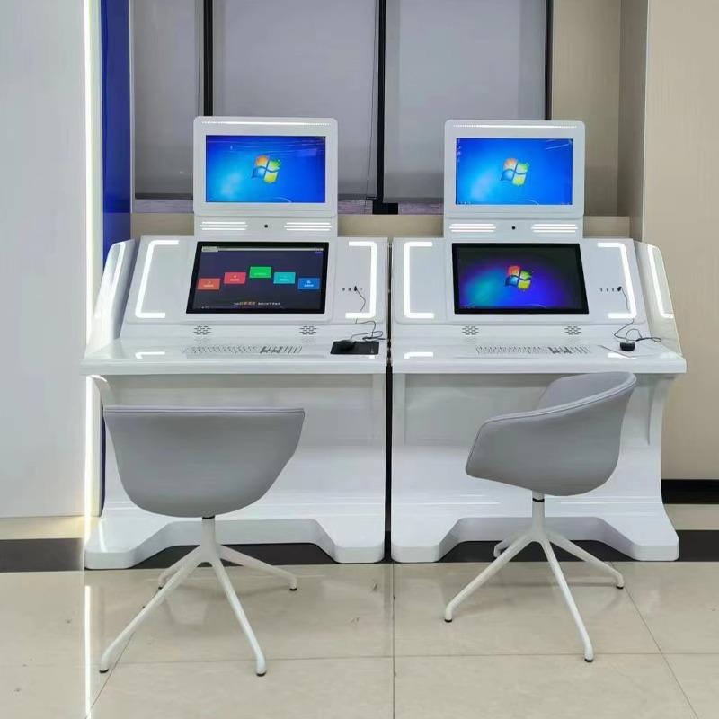 多功能自助服务终端智能税务办税安检报告盖章机政务工作台终端机