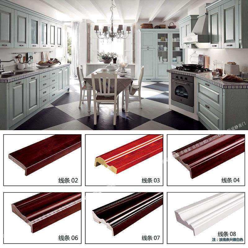 整木简爱实木复合烤漆橱柜门厨房多层板橱柜衣柜每平方室内单开门