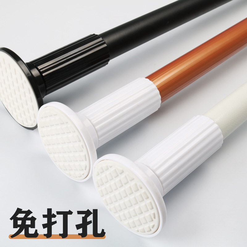 xyt免打孔伸缩窗帘杆拉杆纱帘窗纱无打孔床帘杆子孔干窗杆免打洞