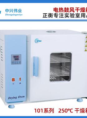 北京中兴伟业250℃电热鼓风干燥箱101-0/1/2AB不锈钢恒温烘箱焗炉