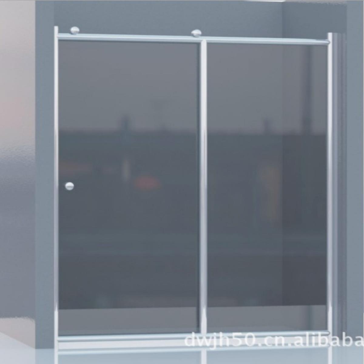 厂价非标制做大铜轮淋浴屏风承接淋浴房工程8mm钢化玻璃亮光铝材