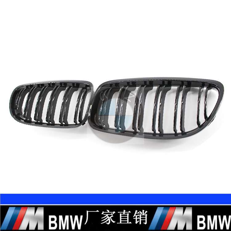 供应适用BMW宝马3系E90 LCI 09-11年亮黑双线中网格栅