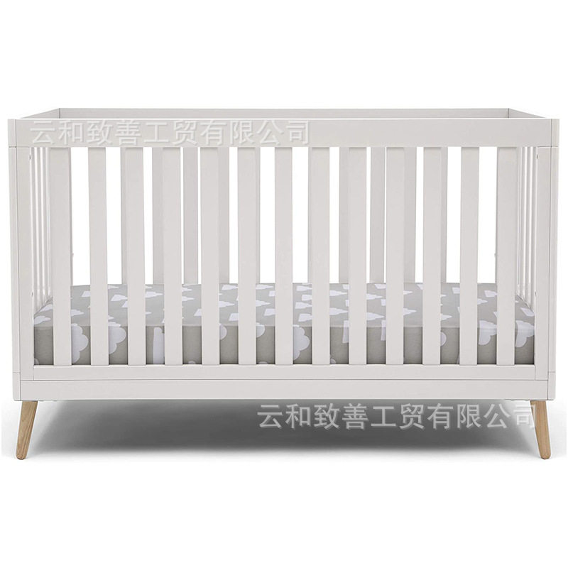 厂家直供实木婴儿床多功能成长型结实耐用无漆实木婴儿床宝宝安睡