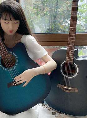 41寸民谣吉他学生练习琴椴木吉他guita初学者吉他乐器工厂直销