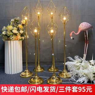 婚庆道具欧式婚礼t台迎宾区摆件亚克力引路灯婚庆钻石灯路引灯饰