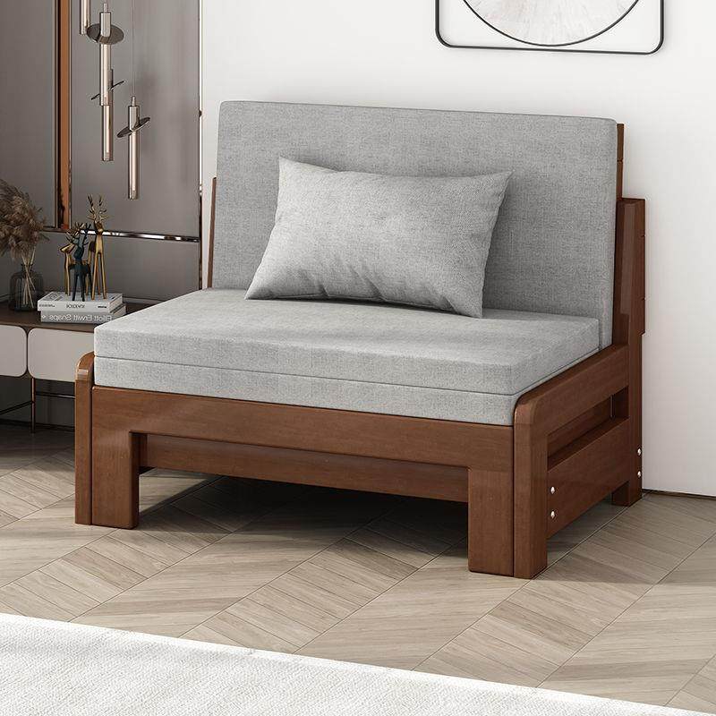 实木沙发床可折叠两用一体隐形床小户型儿童单人双人客厅抽拉式