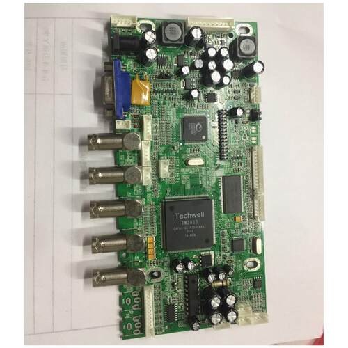 监控四画面主板四路BNC工业安防四分割主板自带DVR监视