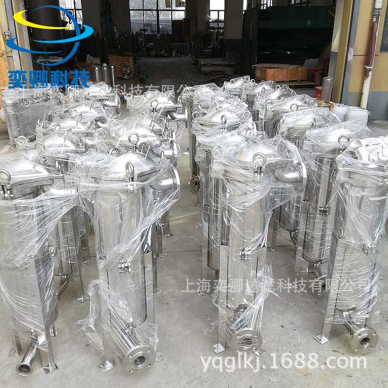 供应顶入式单袋过滤器 不锈钢龟背袋式过滤器 2号电解抛光 顶入