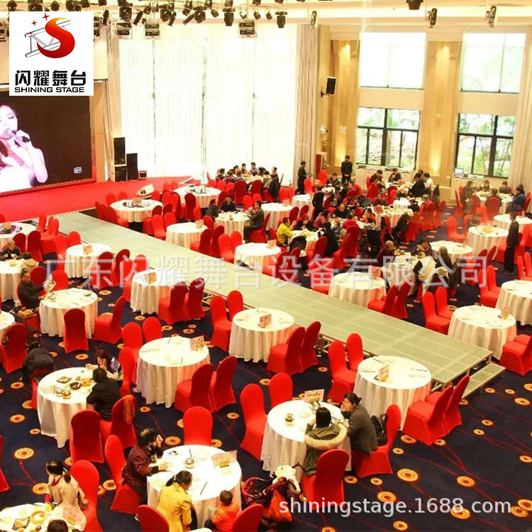铝合金舞台桁架移动升降活动舞台玻璃婚庆T台