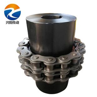 GL双排链条联轴器链轮联轴器KF滚子链联轴器泊头联轴器