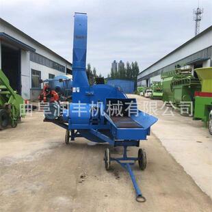 整个秸秆牛场铡草机高喷出料牧草揉丝机养殖场青储电动切碎机