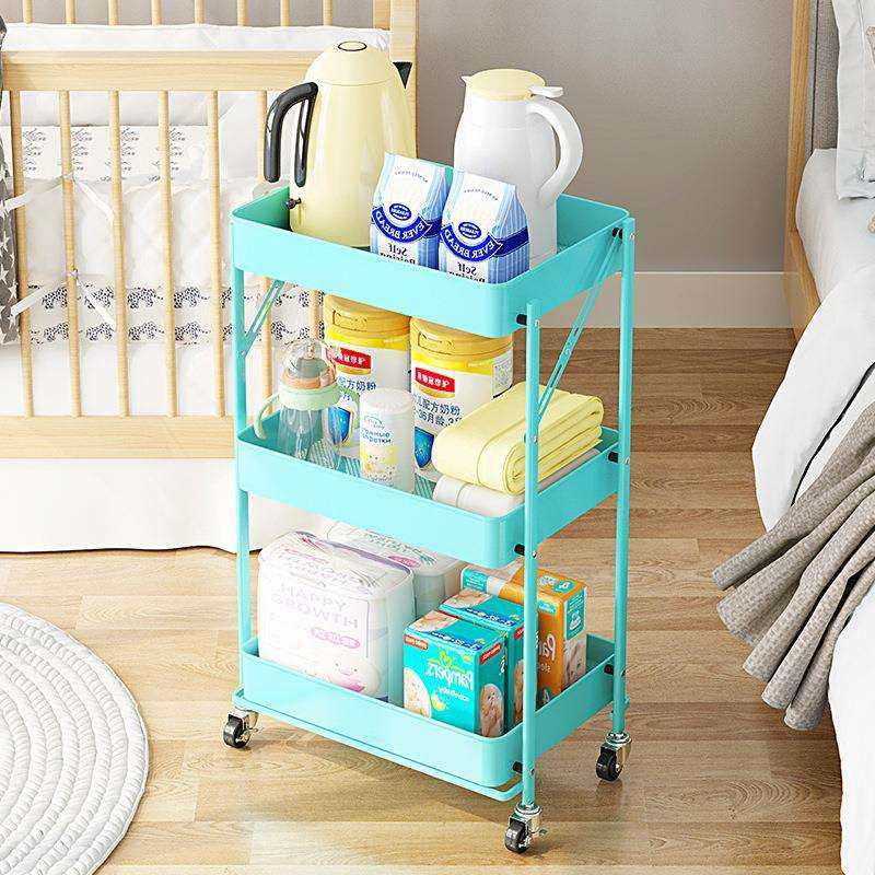 免安装可移动小推车置物架浴室折叠家用婴儿房收纳架子,鲜花速递/花卉仿真/绿植园艺,割草机/草坪机,淘宝优惠券,粉丝福利购,淘宝优惠卷