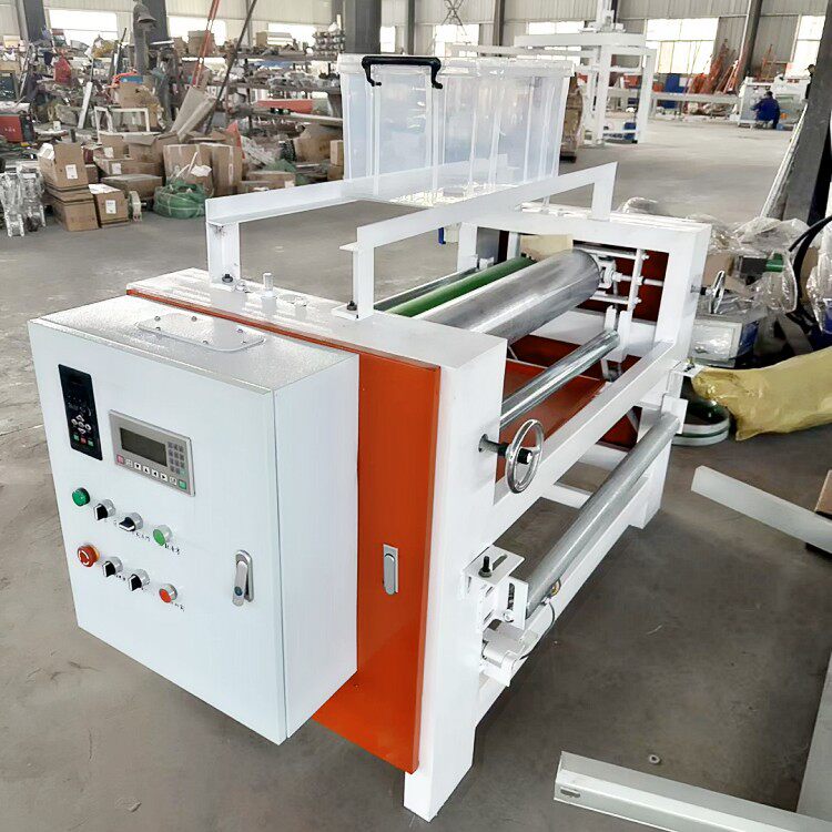 自动漏胶双面涂布机玻纤布无妨布上胶机纠偏收卷布料滚胶机
