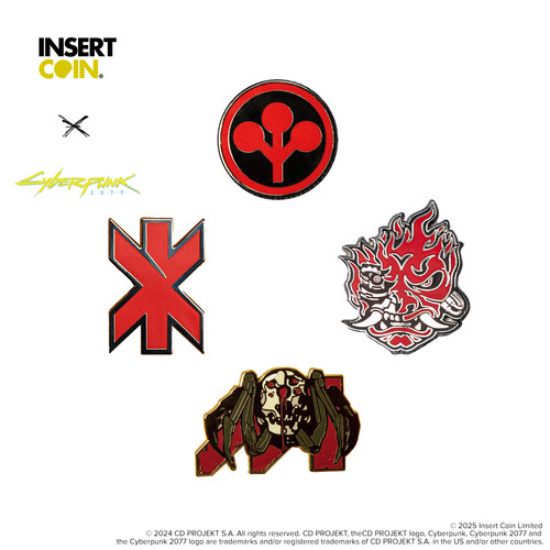 赛博朋克2077徽章 INSERT COIN CDPR游戏周边正版授权