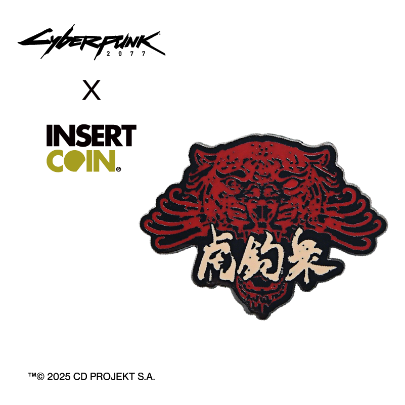 赛博朋克2077虎爪帮徽章 INSERT COIN CDPR游戏周边正版授权