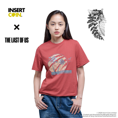 最后生还者艾莉落日T恤 INSERT COIN 索尼PS游戏周边正版授权