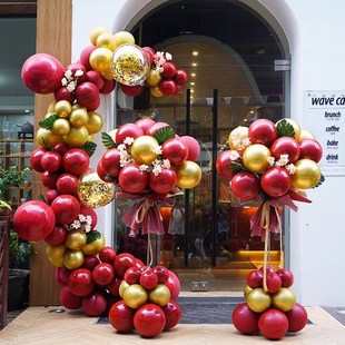 开业气球花篮拱门商场周年庆乔迁活动场景氛围气氛布置美容院装饰