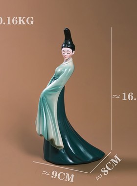 创意国风高级感只此青绿精致新中式国潮古风玄关家居送礼装饰摆件