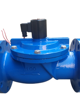 zcs水用常闭法兰电磁阀冷库管道控制开关铸铁先导灌溉电池阀380v