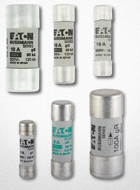 bussmann工业熔断器C22M 2A-125A 400-690V 圆柱形gG级22x58mm