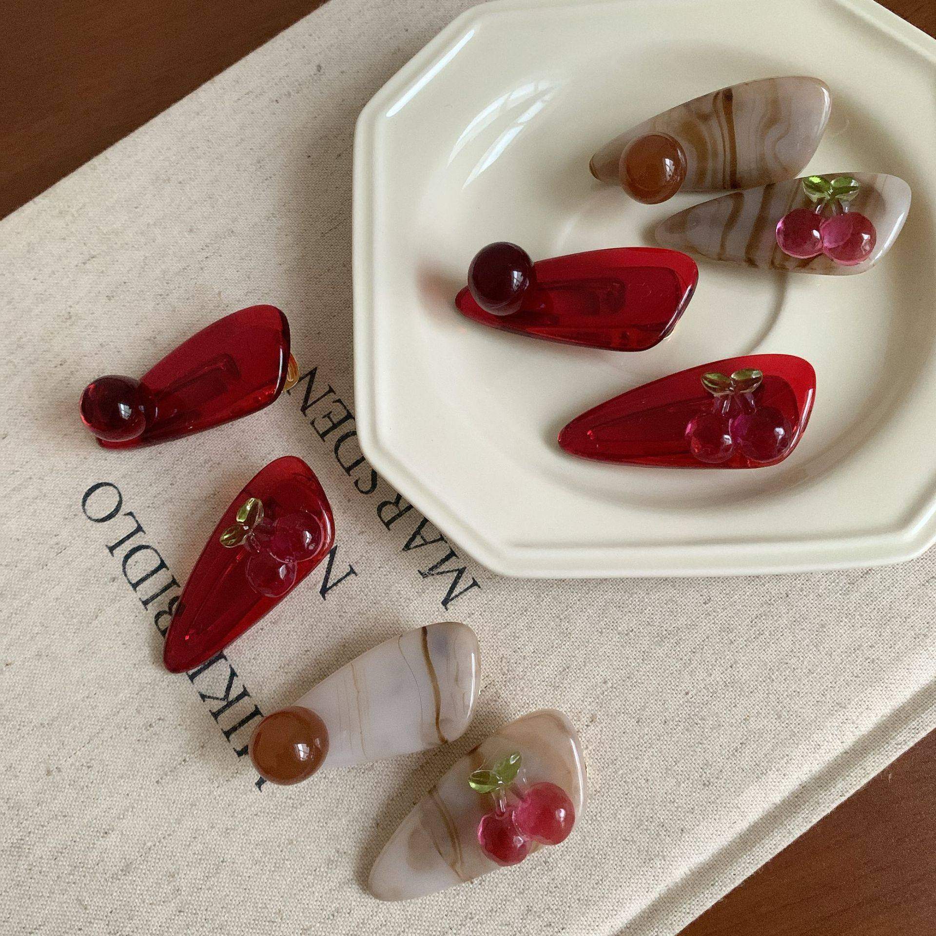 樱桃果冻2个发夹边夹侧边少女刘海夹前额甜美高级感碎发子头饰ins,饰品/流行首饰/时尚饰品新,发饰,淘宝优惠券,粉丝福利购,淘宝优惠卷