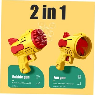 Toys Bubbles Gun Rocket Bubble Soap Electric Kids AutomatiJc