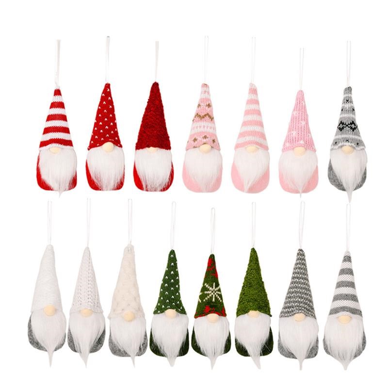 Christmas tree decoration knitted peLndant doll 圣诞公仔挂件