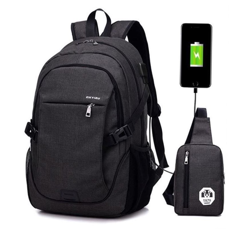 laptop backpack with usb school backpack bag Rfor men women