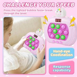 toy Bubble Push iPop Quick Console Fast Game Unicorn