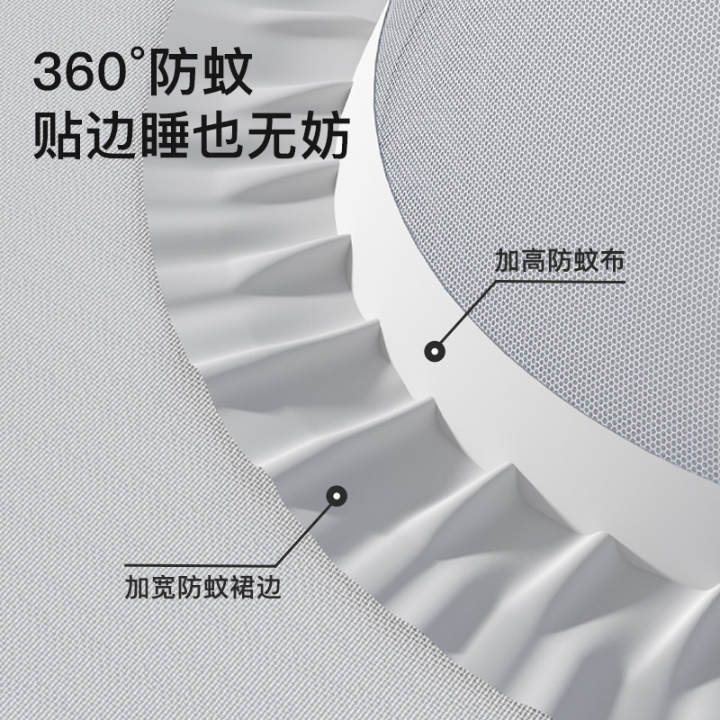 imomoto婴儿蚊帐罩宝宝小床蒙古包全罩式防蚊儿童可折叠通用无底