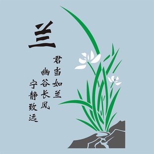 梅兰竹菊喷漆模板字模板福字墙体广告喷漆模板镂空字
