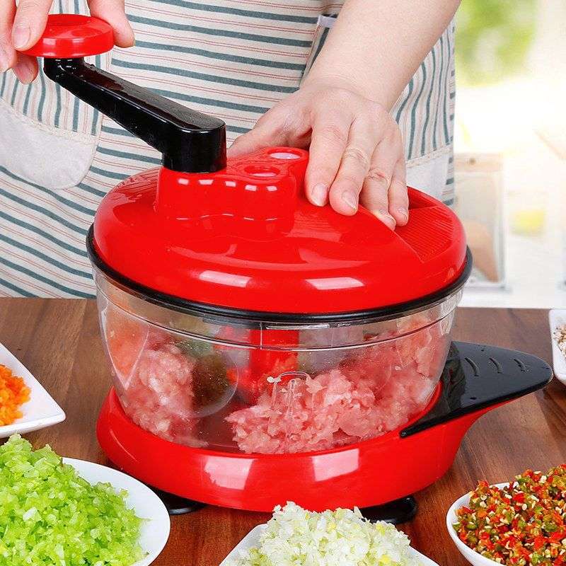手动绞肉机家用手摇搅拌器饺子馅碎菜搅肉切菜料理机厨房中高