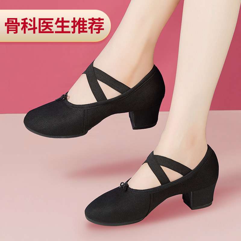 形体训练舞蹈鞋教师鞋室外成人女肚皮民族现代舞练功芭蕾透气轻便