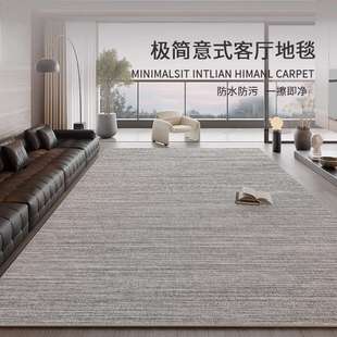 地毯客厅意式极简卧室床边免洗可擦免打理感地垫轻奢高级家用地毯