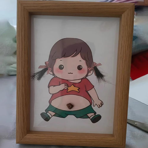 宝宝胎毛脐带珠收藏相框