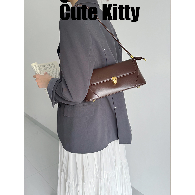 【A】Cute Kitty保龄球包手提包小众腋下大容量小口袋设计款包女
