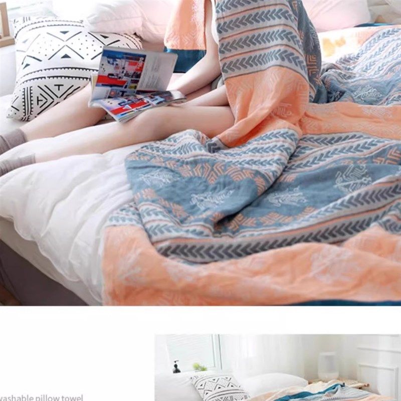 五层纱布被子单人双人全棉毛巾被盖被空调被盖毯午Z睡毯午休毯,床上用品,休闲毯/毛毯/绒毯,淘宝优惠券,粉丝福利购,淘宝优惠卷