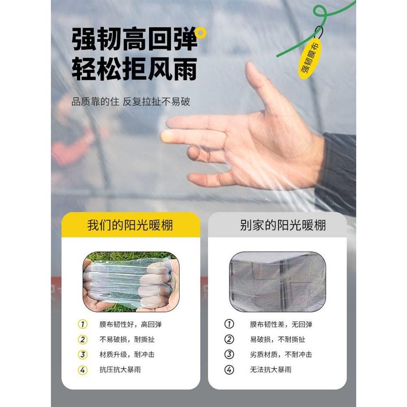 家用温室暖房g大棚骨架钢管小型花棚多肉绿植暖棚花卉保温花房过
