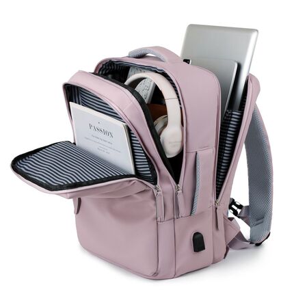 双肩包男大容量新款时尚通勤包旅行商务背包女Q笔记本电脑包可登