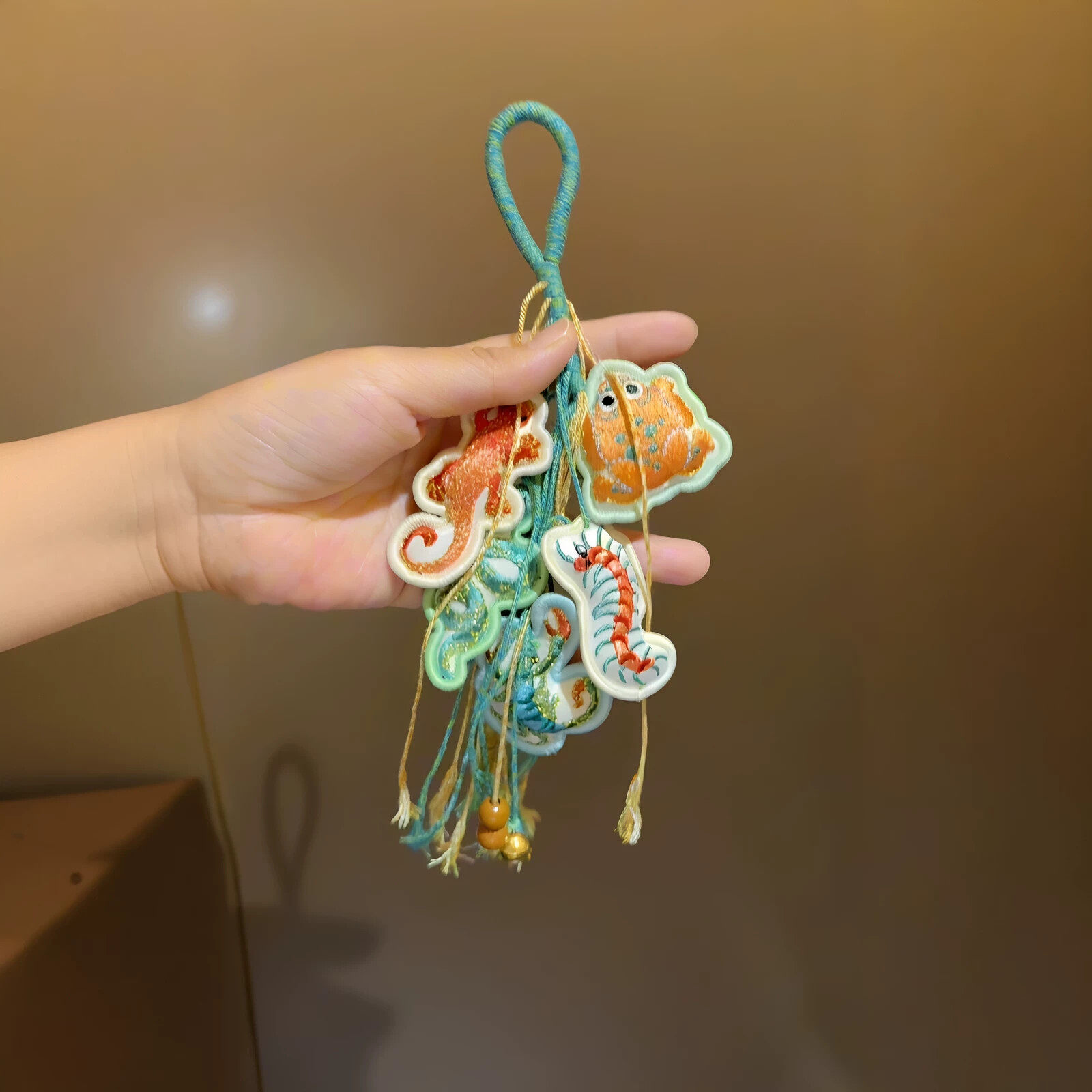 端午节香包入户门口驱蚊香包虎镇五毒铜铃香囊挂件汉服铃铛小挂饰