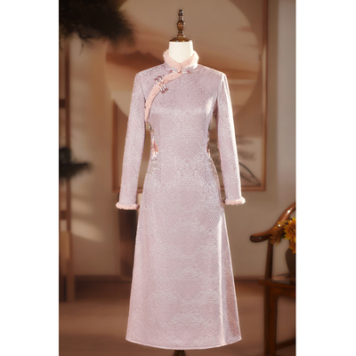 喜婆婆婚宴装2026新款冬款新中式