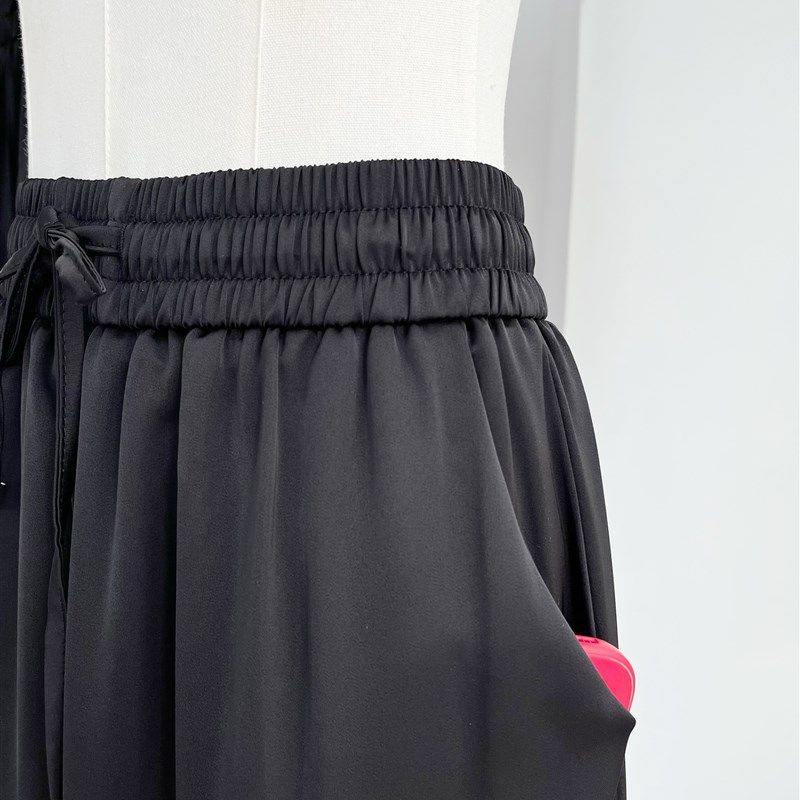 缎面垂感黑色阔腿裤女百搭u通勤垂坠西裤优雅宽松休闲拖地直筒长,女装/女士精品,休闲裤,淘宝优惠券,粉丝福利购,淘宝优惠卷