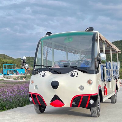 景区14座燃油卡通款旅s游观光车机场摆渡车校园场区游览接驳车