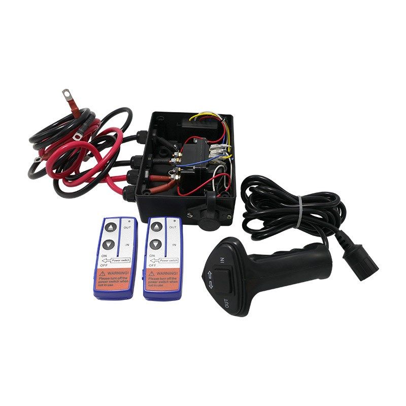 电动绞盘无线遥控500A车载吊机配件12000LB越野牵引器铰盘遥控套